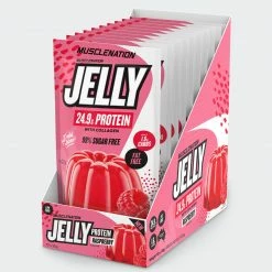 Muscle Nation PROTEIN JELLY + Collagen - Raspberry - 10 Serves 30% EOFY SALE