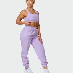 Muscle Nation Lounge Trackpants - Lilac 16 Muscle Nation Lounge Trackpants - Lilac