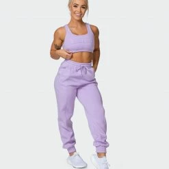 Muscle Nation Lounge Crop - Lilac