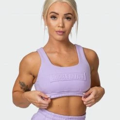 Muscle Nation Lounge Crop - Lilac