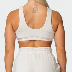 Muscle Nation Lounge Crop - Almond Welcome To The Club