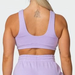 Muscle Nation Lounge Crop - Lilac
