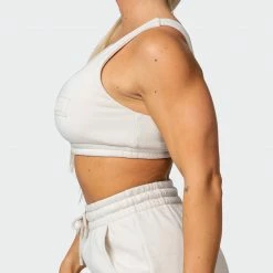 Muscle Nation Lounge Crop - Almond Welcome To The Club