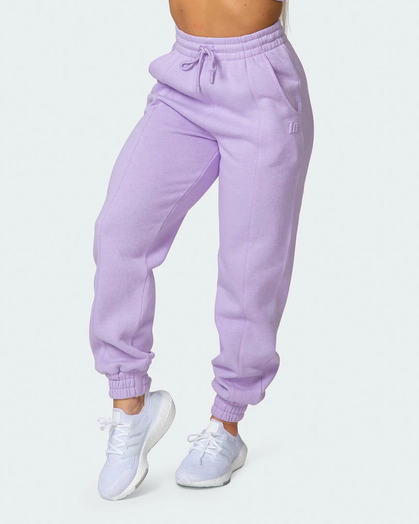 Muscle Nation Lounge Trackpants - Lilac 5 Muscle Nation Lounge Trackpants - Lilac