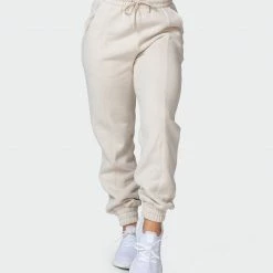 Muscle Nation Lounge Trackpants - Almond Welcome To The Club