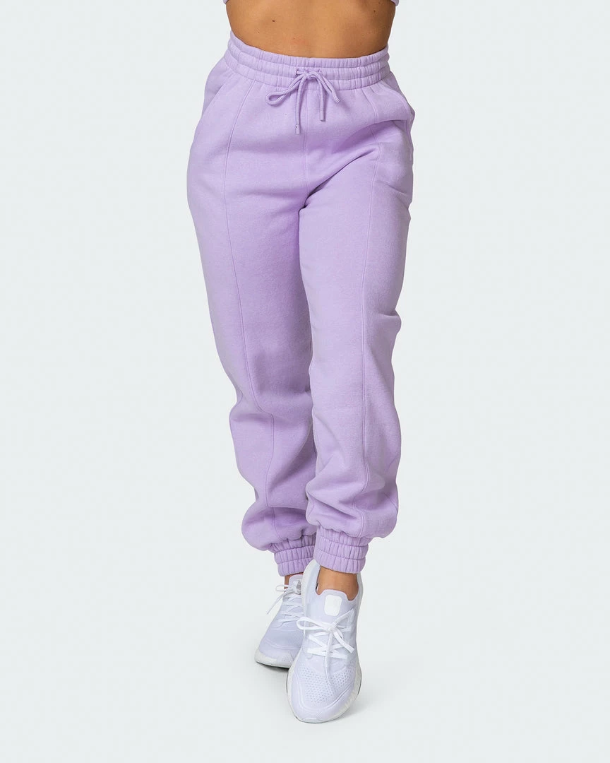Muscle Nation Lounge Trackpants - Lilac 4 Muscle Nation Lounge Trackpants - Lilac