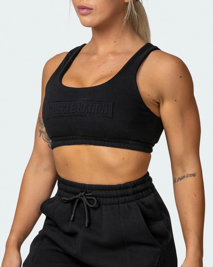 Muscle Nation Lounge Crop - Black 5 Muscle Nation Lounge Crop - Black