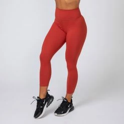 Muscle Nation Signature Scrunch 7/8 Leggings - Burnt Orange Scrunch Bum