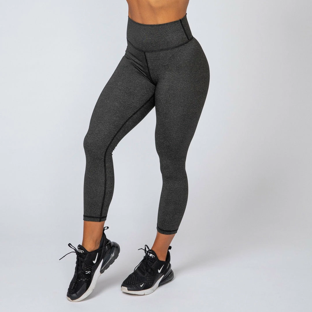 Muscle Nation Scrunch Bum Signature Scrunch 7/8 Leggings - Heather Black 6 Muscle Nation Scrunch Bum Signature Scrunch 7/8 Leggings - Heather Black