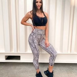 Muscle Nation 7/8 Pocket Leggings - Yellow Leopard 12 Muscle Nation 7/8 Pocket Leggings - Yellow Leopard