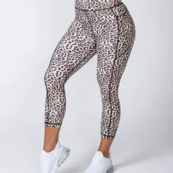 Muscle Nation 7/8 Pocket Leggings - Yellow Leopard 14 Muscle Nation 7/8 Pocket Leggings - Yellow Leopard