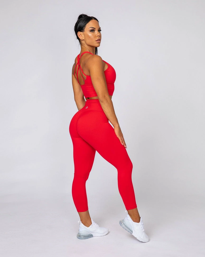 Muscle Nation Signature Scrunch 7/8 Leggings - Flame Scrunch Bum 6 Muscle Nation Signature Scrunch 7/8 Leggings - Flame Scrunch Bum