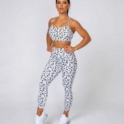 Muscle Nation Signature Scrunch 7/8 Leggings - Snow Leopard Scrunch Bum