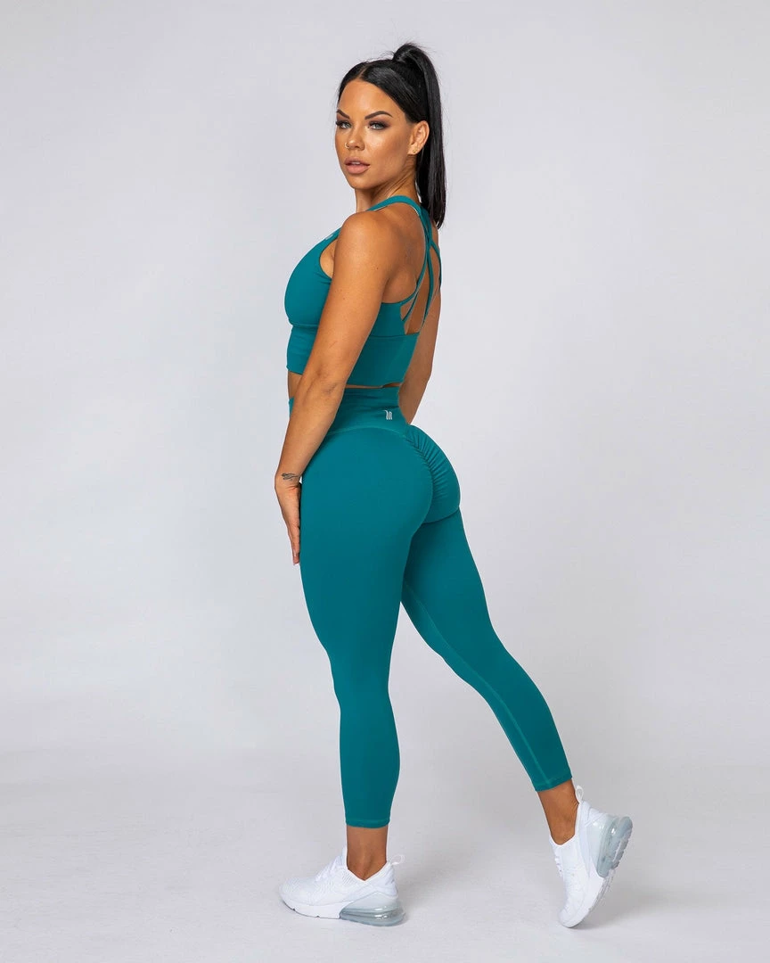 Muscle Nation Signature Scrunch 7/8 Leggings - Teal 6 Muscle Nation Signature Scrunch 7/8 Leggings - Teal