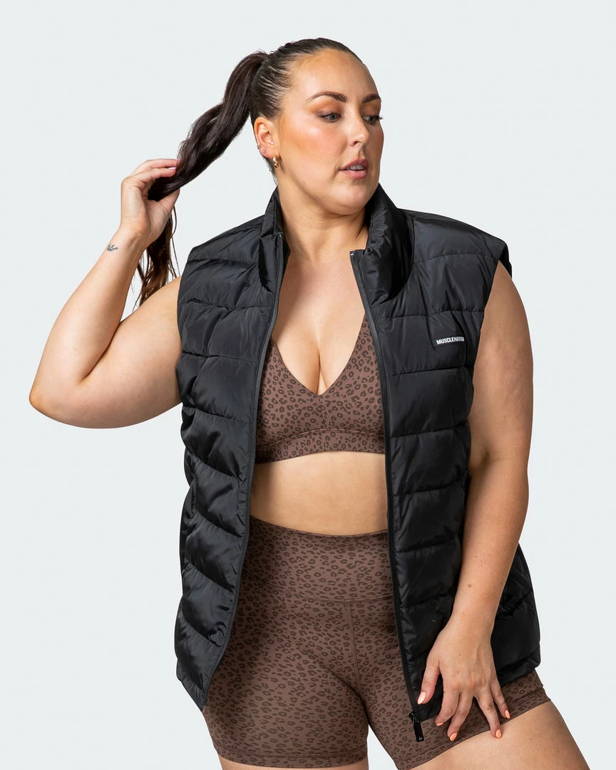 Muscle Nation Unisex Puffer Vest - Black 8 Muscle Nation Unisex Puffer Vest - Black