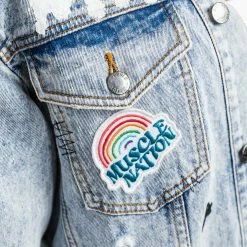 Muscle Nation Welcome To The Club Unisex Limited Edition Denim Jacket - Washed Denim