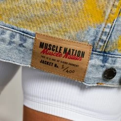 Muscle Nation Welcome To The Club Unisex Limited Edition Denim Jacket - Washed Denim