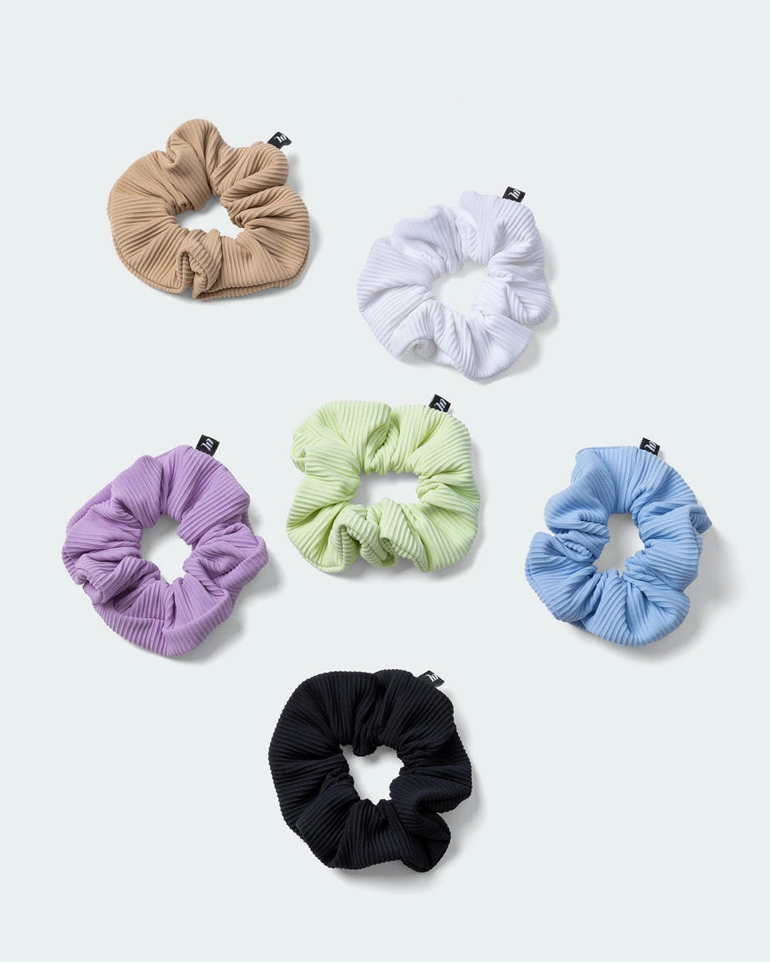 Muscle Nation Ribbed Scrunchie Pack - Multi Welcome To The Club 3 Muscle Nation Ribbed Scrunchie Pack - Multi Welcome To The Club