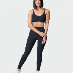 Muscle Nation Welcome To The Club All Day Rib Bralette - Black 15 Muscle Nation Welcome To The Club All Day Rib Bralette - Black