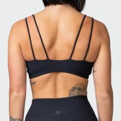 Muscle Nation Welcome To The Club All Day Rib Bralette - Black 14 Muscle Nation Welcome To The Club All Day Rib Bralette - Black