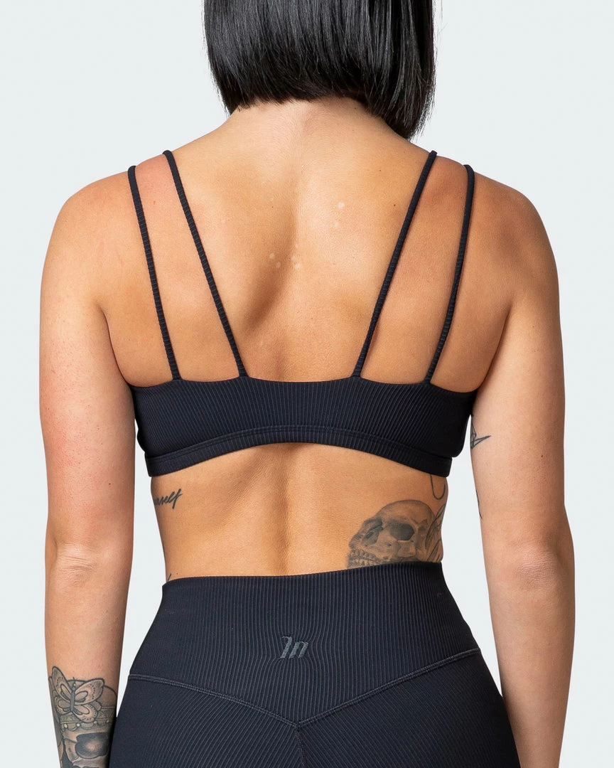 Muscle Nation Welcome To The Club All Day Rib Bralette - Black 8 Muscle Nation Welcome To The Club All Day Rib Bralette - Black