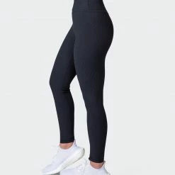 Muscle Nation Welcome To The Club Zero Rise Rib Ankle Length Leggings - Black 12 Muscle Nation Welcome To The Club Zero Rise Rib Ankle Length Leggings - Black