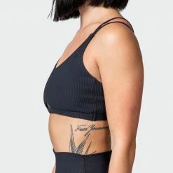 Muscle Nation Welcome To The Club All Day Rib Bralette - Black 12 Muscle Nation Welcome To The Club All Day Rib Bralette - Black