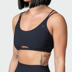Muscle Nation Welcome To The Club All Day Rib Bralette - Black 11 Muscle Nation Welcome To The Club All Day Rib Bralette - Black
