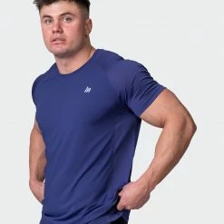 Muscle Nation Welcome To The Club Ventilation Tee - Dark Cobalt