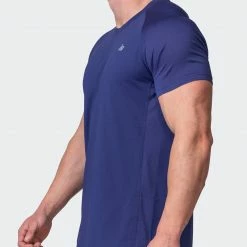 Muscle Nation Welcome To The Club Ventilation Tee - Dark Cobalt