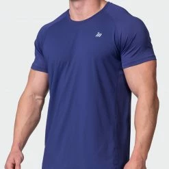 Muscle Nation Welcome To The Club Ventilation Tee - Dark Cobalt