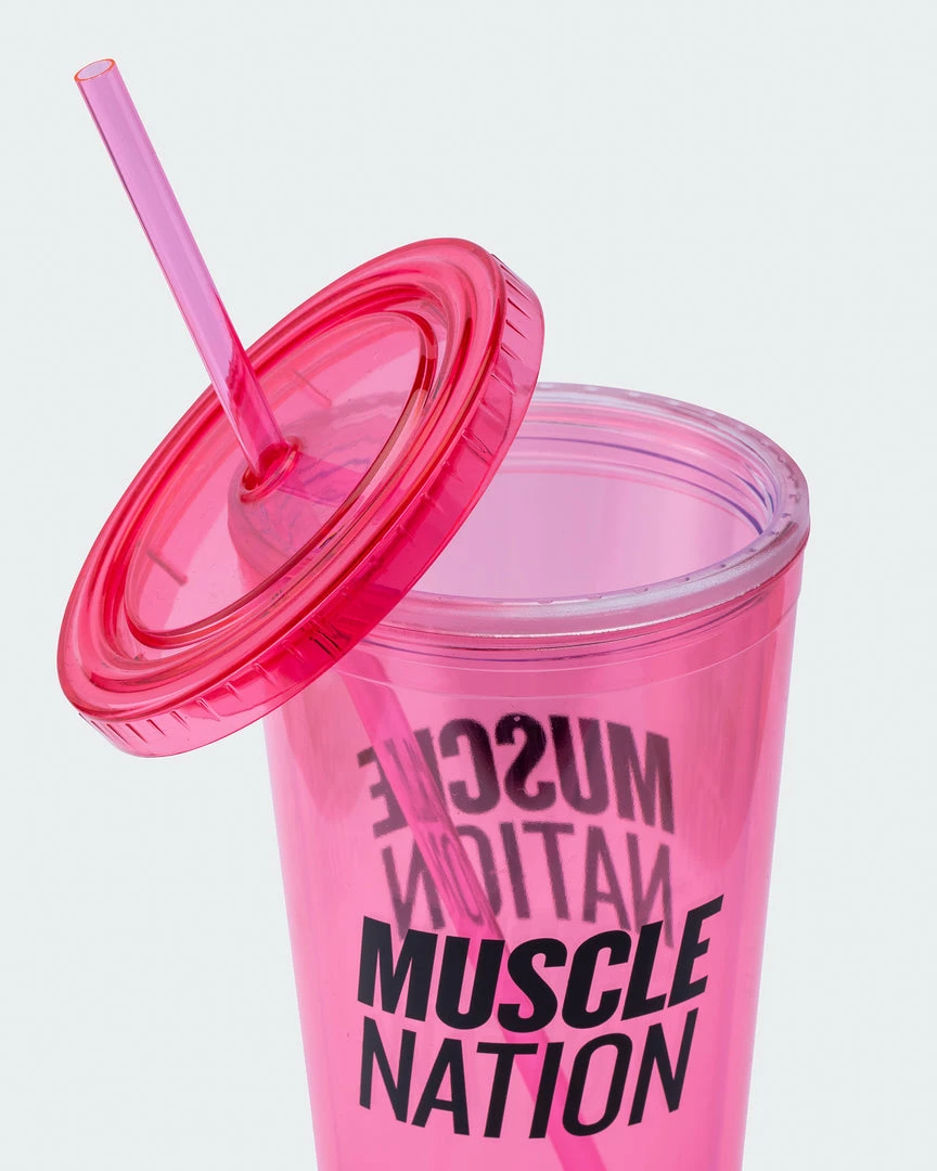 Muscle Nation 30% EOFY SALE 650ml MN Straw Cup 6 Muscle Nation 30% EOFY SALE 650ml MN Straw Cup