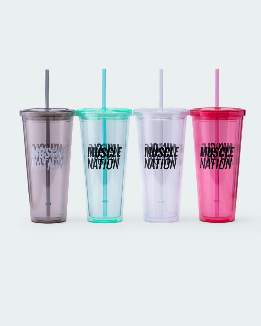 Muscle Nation 30% EOFY SALE 650ml MN Straw Cup 3 Muscle Nation 30% EOFY SALE 650ml MN Straw Cup