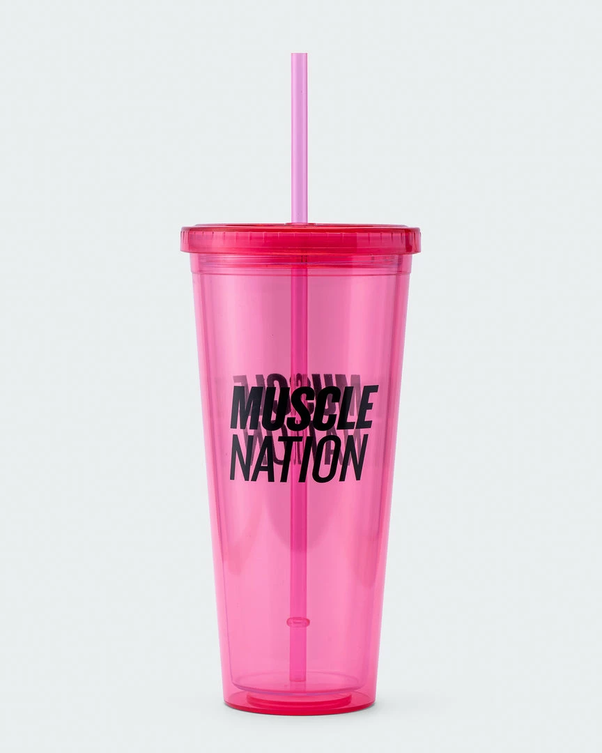 Muscle Nation 30% EOFY SALE 650ml MN Straw Cup 10 Muscle Nation 30% EOFY SALE 650ml MN Straw Cup