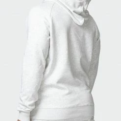 Muscle Nation Classic Hoodie - White Marl Welcome To The Club