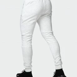 Muscle Nation Welcome To The Club Classic Tapered Joggers - White Marl