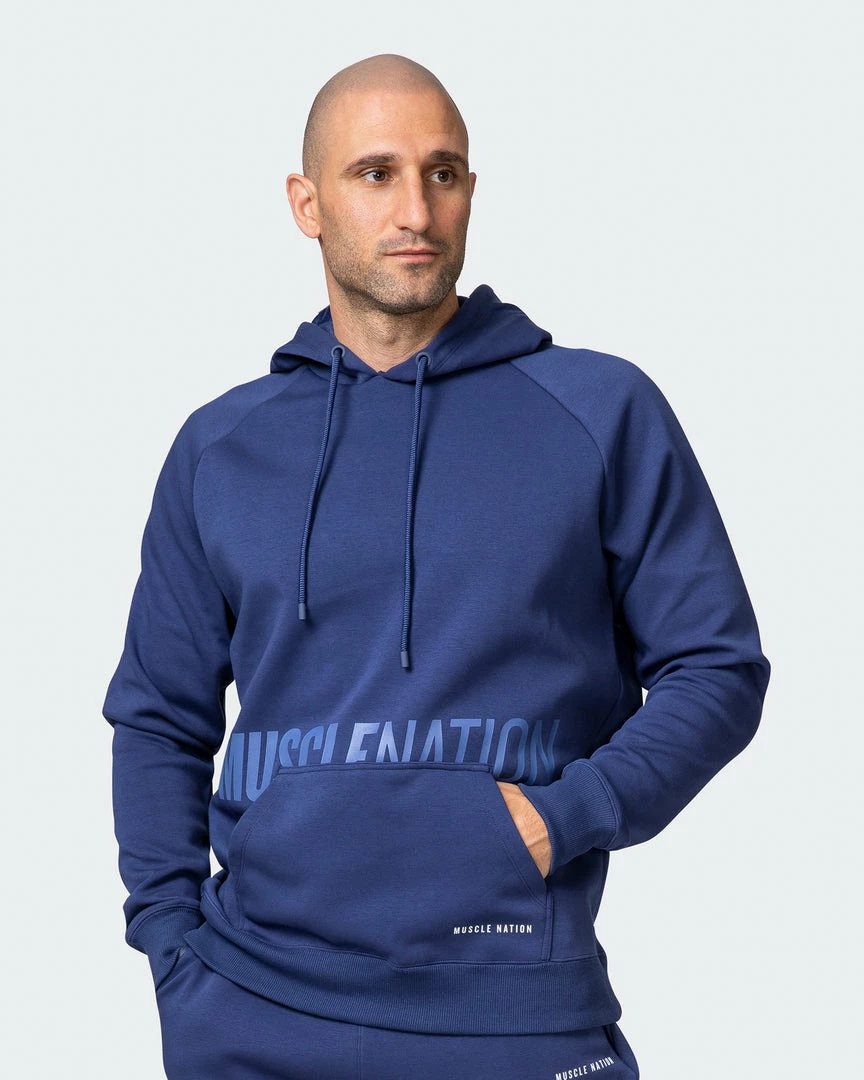 Muscle Nation Welcome To The Club Classic Hoodie - Dark Cobalt 3 Muscle Nation Welcome To The Club Classic Hoodie - Dark Cobalt