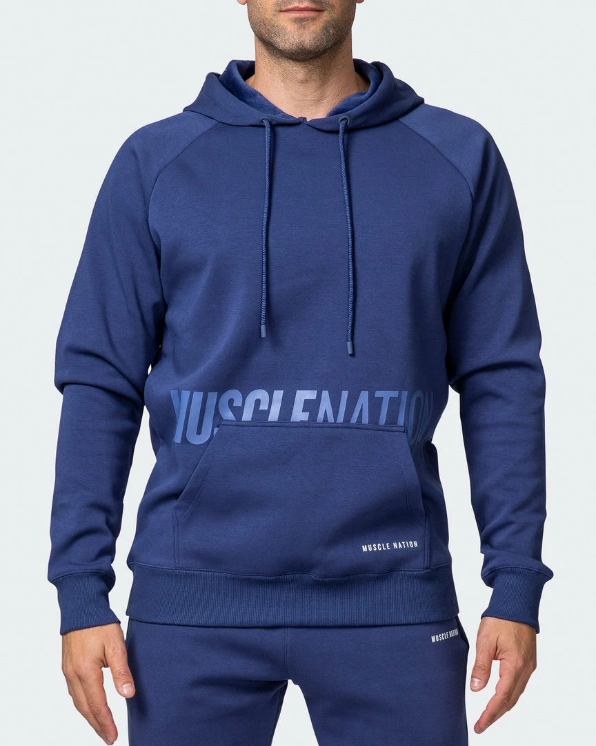 Muscle Nation Welcome To The Club Classic Hoodie - Dark Cobalt 4 Muscle Nation Welcome To The Club Classic Hoodie - Dark Cobalt