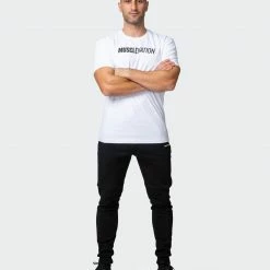 Muscle Nation Classic Tapered Joggers - Black Welcome To The Club