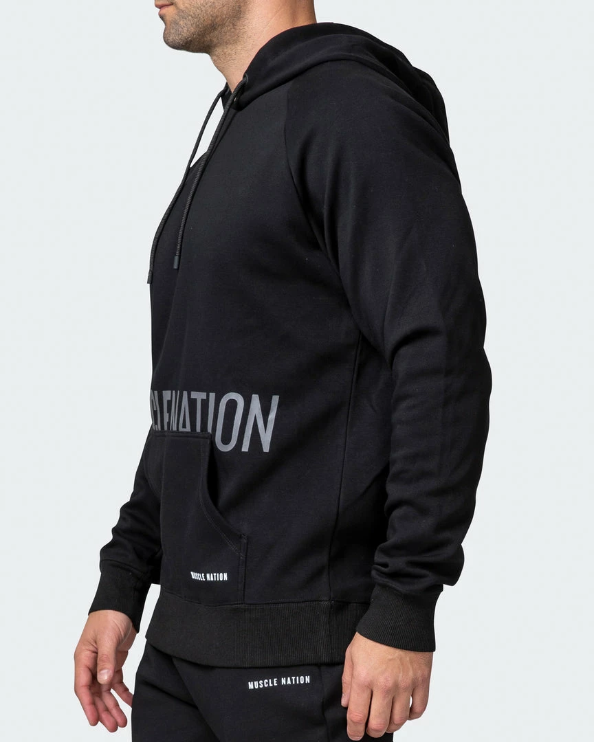 Muscle Nation Welcome To The Club Classic Hoodie - Black 6 Muscle Nation Welcome To The Club Classic Hoodie - Black