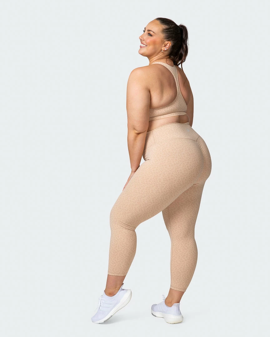 Muscle Nation Signature Scrunch 7/8 Leggings - Brown Sugar Mini Cheetah Print Welcome To The Club 9 Muscle Nation Signature Scrunch 7/8 Leggings - Brown Sugar Mini Cheetah Print Welcome To The Club