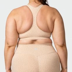 Muscle Nation Flex Bra - Brown Sugar Mini Cheetah Print Welcome To The Club