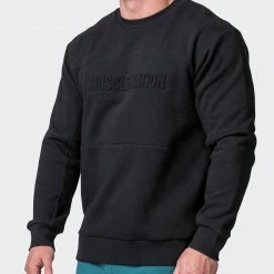 Muscle Nation Mens Lounge Jumper - Black