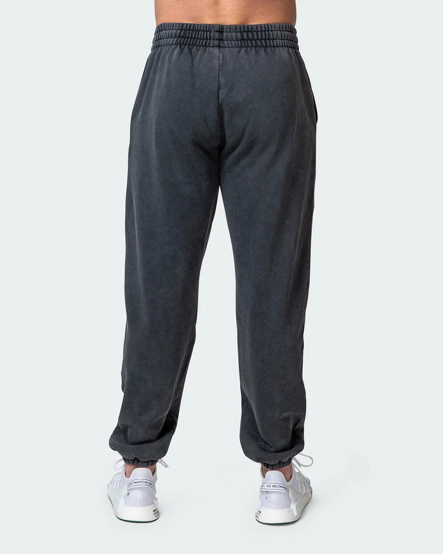 Muscle Nation Welcome To The Club Mens MN Club Vintage Trackies - Washed Black 8 Muscle Nation Welcome To The Club Mens MN Club Vintage Trackies - Washed Black