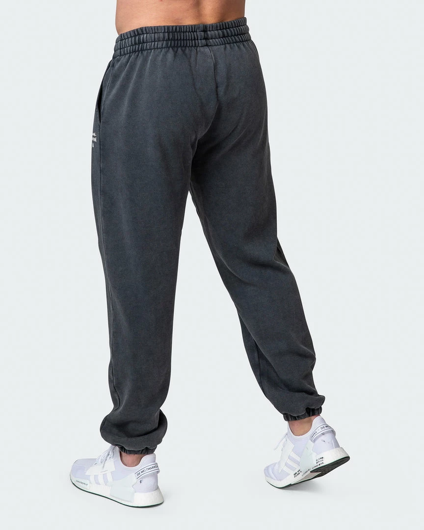 Muscle Nation Welcome To The Club Mens MN Club Vintage Trackies - Washed Black 7 Muscle Nation Welcome To The Club Mens MN Club Vintage Trackies - Washed Black