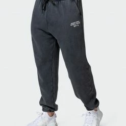Muscle Nation Welcome To The Club Mens MN Club Vintage Trackies - Washed Black 11 Muscle Nation Welcome To The Club Mens MN Club Vintage Trackies - Washed Black