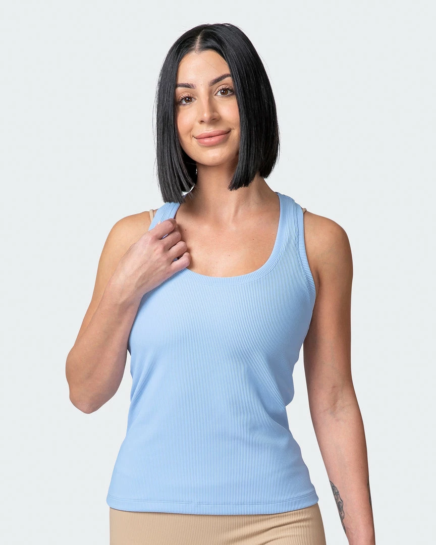 Muscle Nation Classic Rib Tank - Periwinkle 3 Muscle Nation Classic Rib Tank - Periwinkle