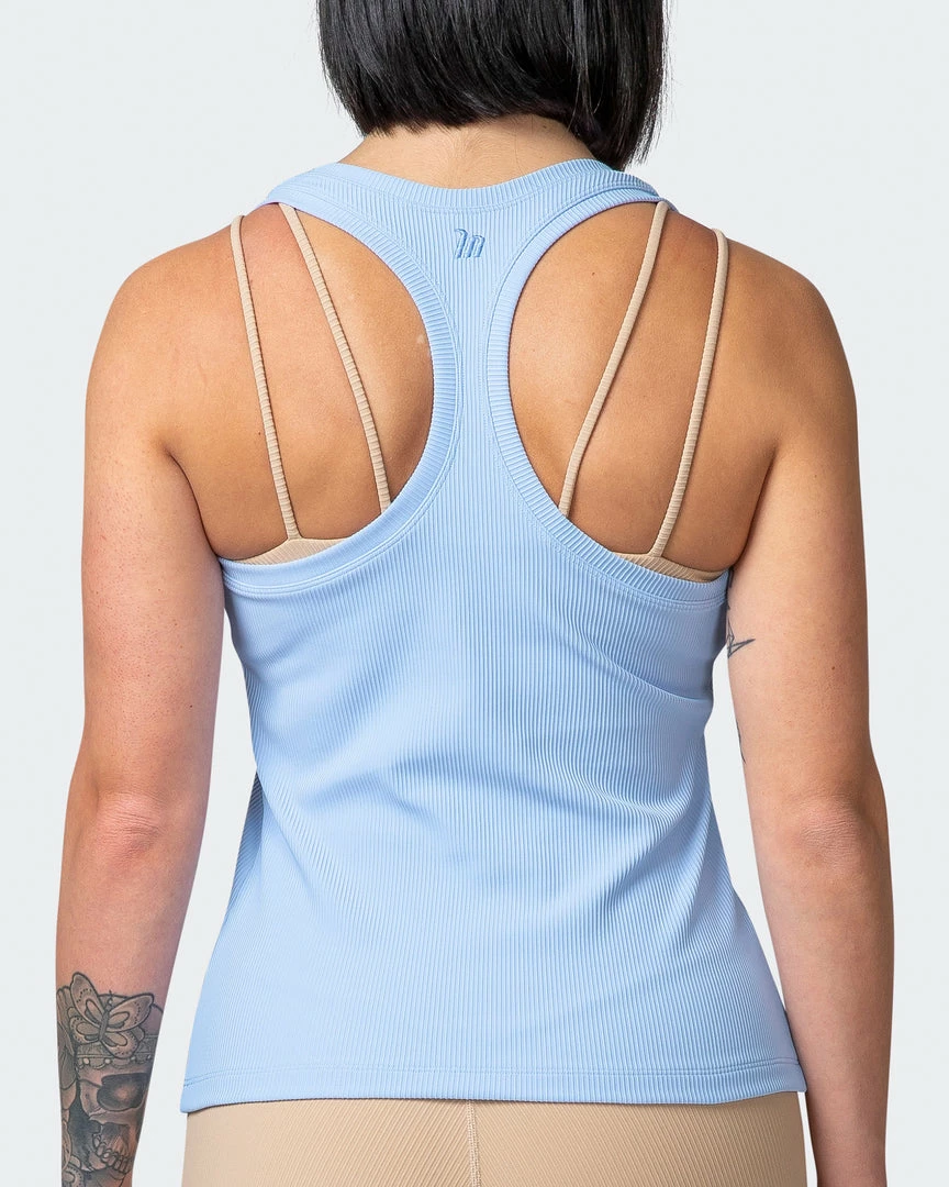 Muscle Nation Classic Rib Tank - Periwinkle 7 Muscle Nation Classic Rib Tank - Periwinkle