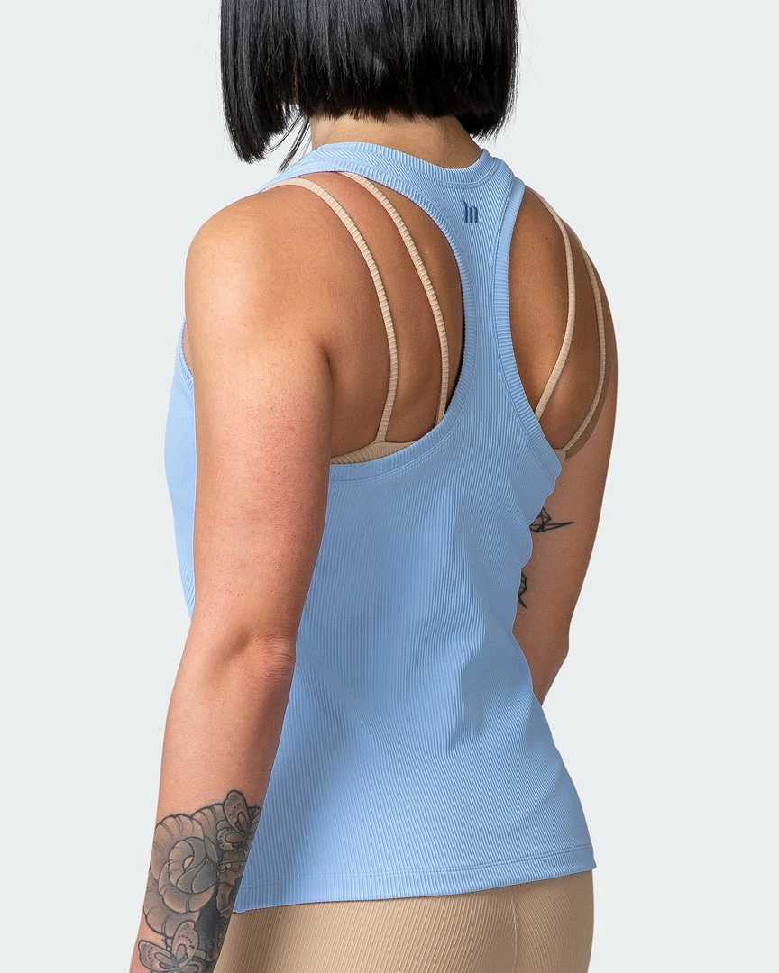 Muscle Nation Classic Rib Tank - Periwinkle 8 Muscle Nation Classic Rib Tank - Periwinkle