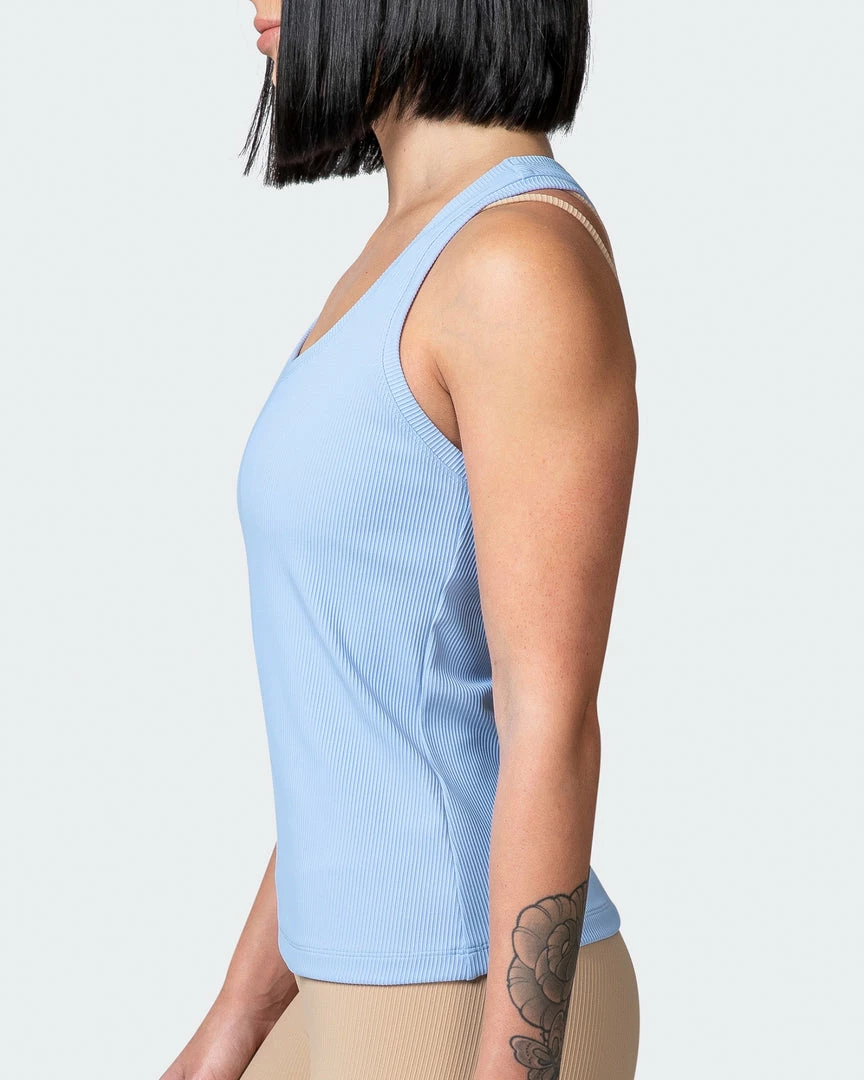 Muscle Nation Classic Rib Tank - Periwinkle 6 Muscle Nation Classic Rib Tank - Periwinkle